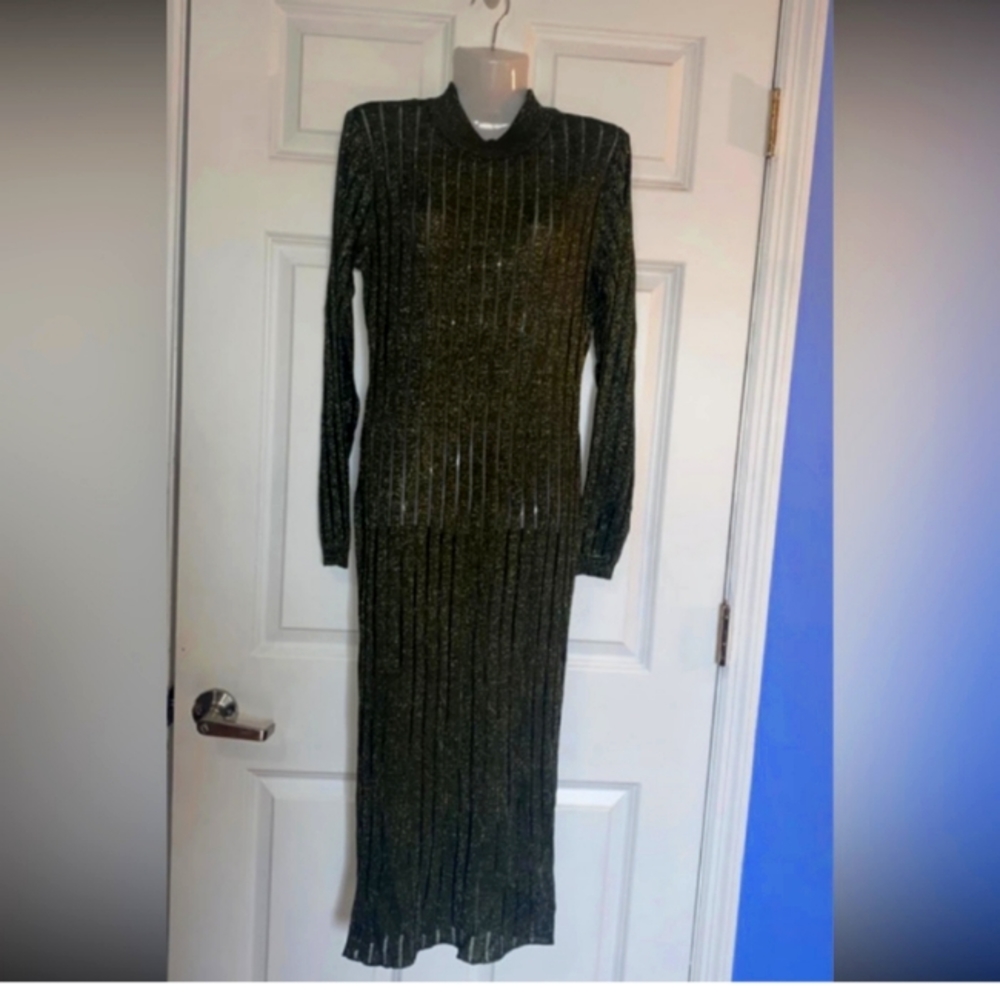 Sheer Green shimmery party dress